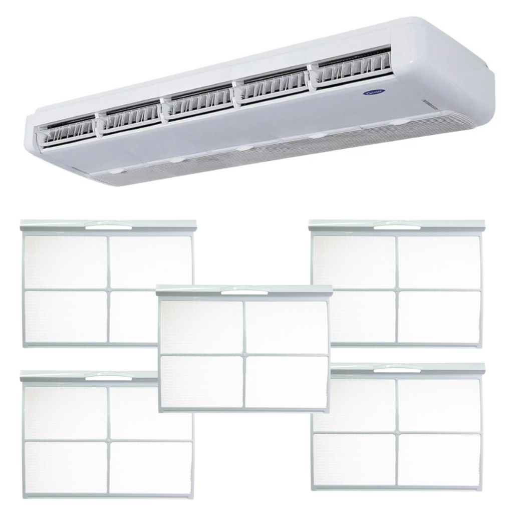 5 Filtros Ar Condicionado Split Piso Teto Carrier Totaline