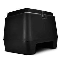 Baú Bauleto Moto Traseiro 80 L Plástico Injetado Preto BP-06PT Pro Tork Mototaby Motouber Motofrete