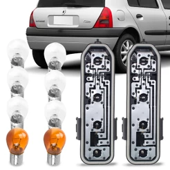 Kit Circuito Lanterna Traseira Clio 96 a 02 + Lâmpadas Completo
