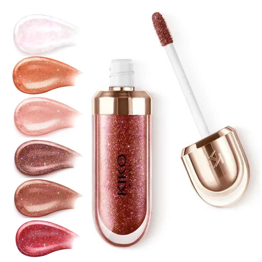 Novo Gold Reflections 3D Hidra Lips Gloss Kiko Milano Ouro Rosa Baz em Oferta na Shopee