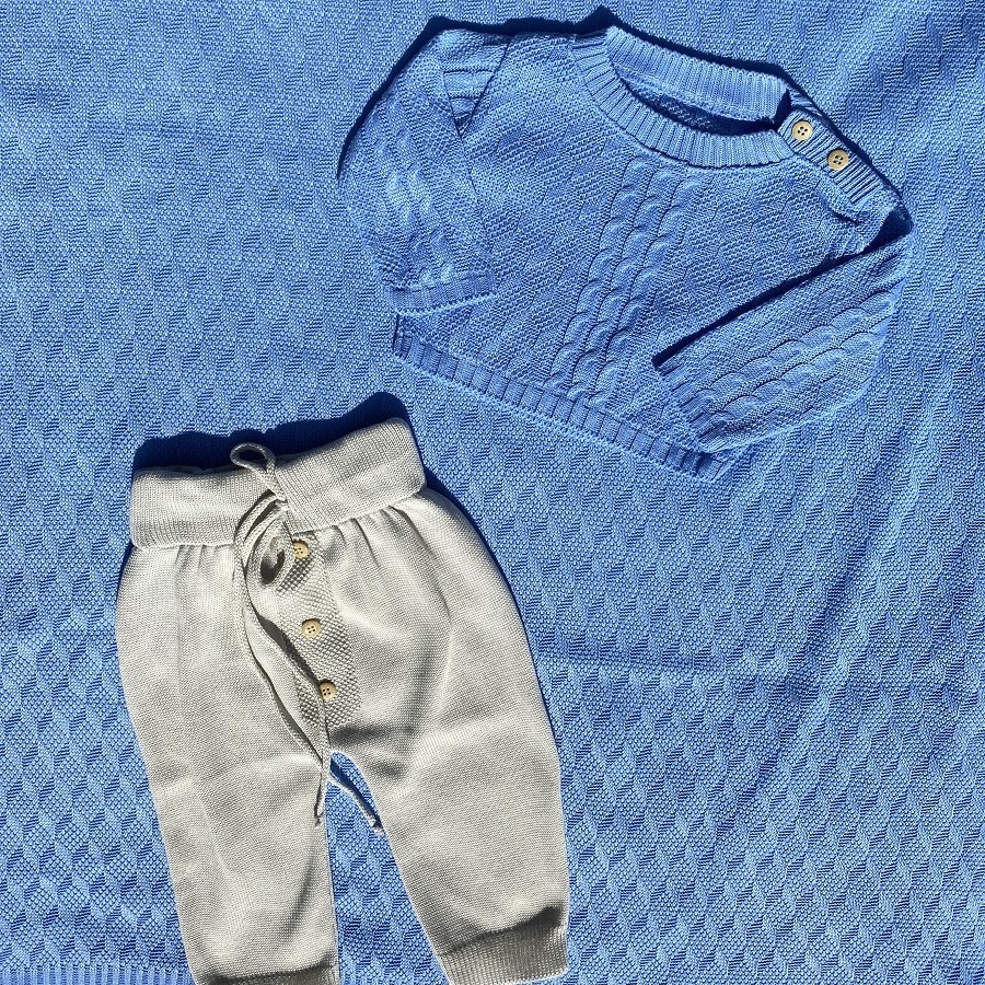 Conjunto Saida Maternidade Menino/Menina Bebe Recem Nascido Completa Trico