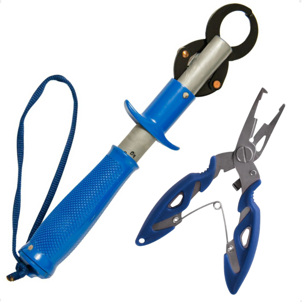 Kit De Pesca Alicate Contenção Com Balança 21 kilos + Alicate Bico 6 - tucunaré tilápia pesca esportiva - kit barato
