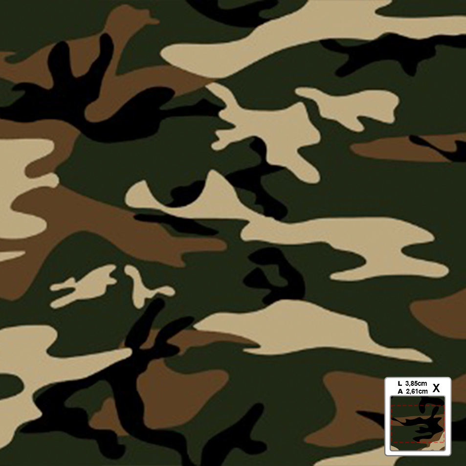 Tecido Microfibra TACTEL Camuflagem 2