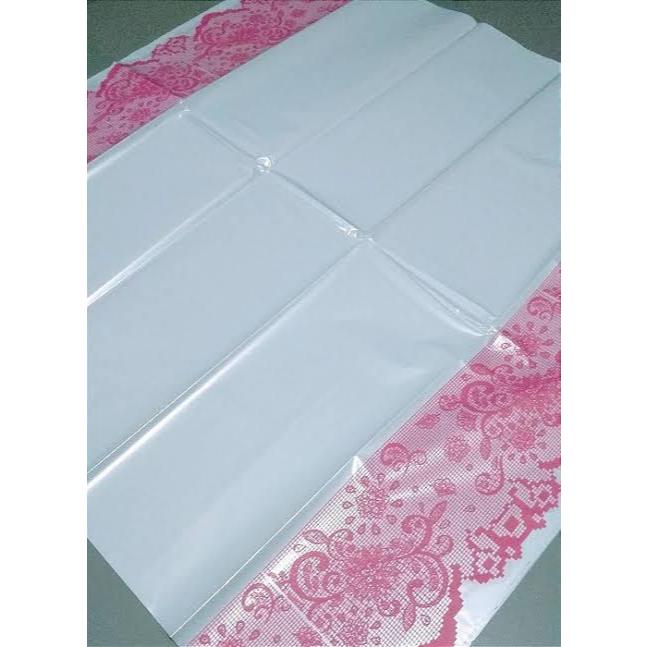 Kit 10 Toalhas Plásticas de Mesa Para Convidados 80x80cm Estampada RENDA em Oferta na Shopee