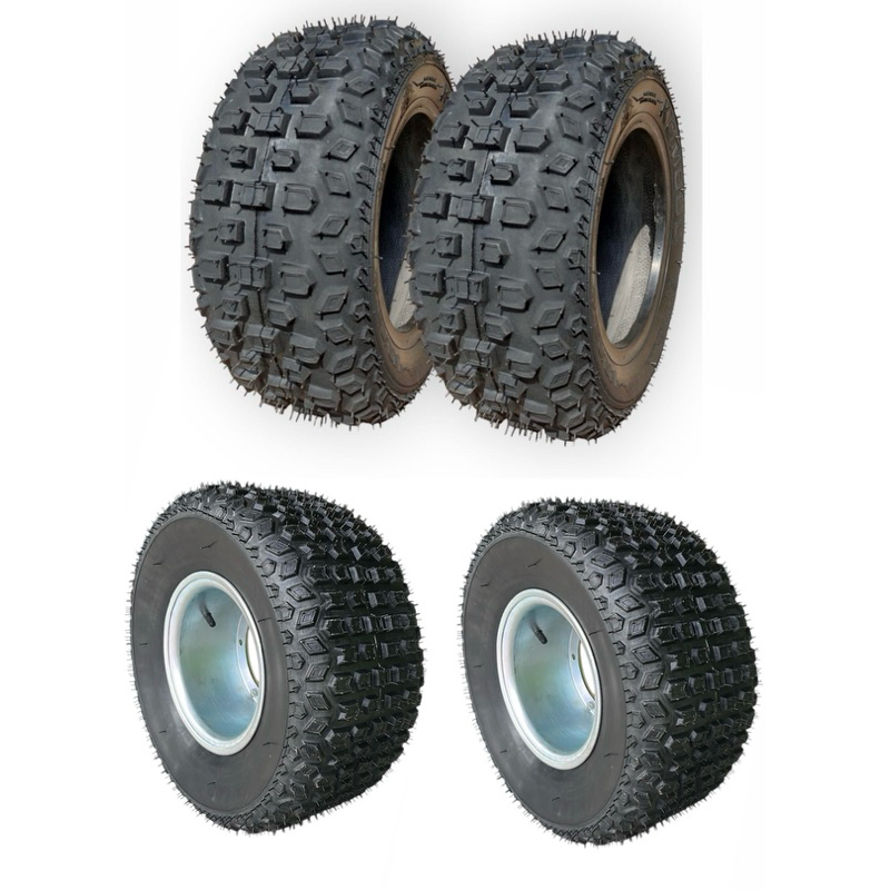 Jogo De Pneus Para Mini Buggy 2 Dianteiro E 2 Traseiros Aro 8