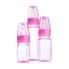 Mamadeira Infantil Kit 3 Mamadeira grande media e pequena Para Bebe Bico Redondo - Cefisa