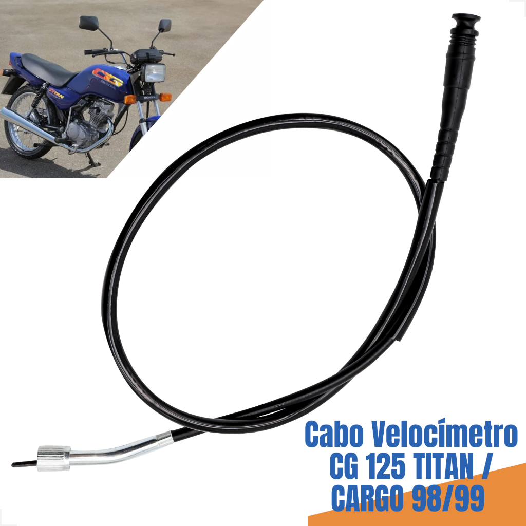 Cabo De Velocímetro Moto Honda Cg 125 Titan Ks/Es/Kse/Cargo 1998 1999