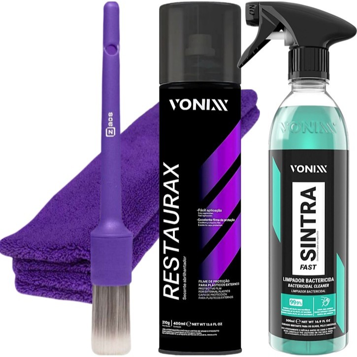Produto Limpar Painel Sintra Fast + Restaurax Aerosol Vonixx