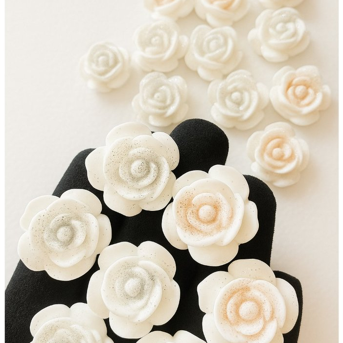 100 Sabonetes de flor com brilho  Lembrancinhas Perfumadas Cha de bebe casamentos e aniversarios em Oferta na Shopee