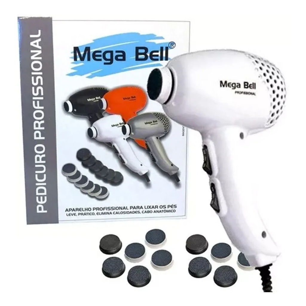Aparelho Pedicuro Mega Bell Profissional Motor De Lixar Pé