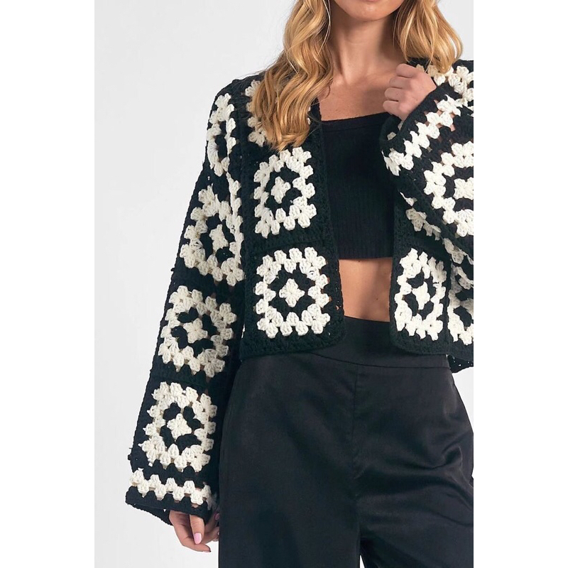 Casaco  de crochê Mônaco