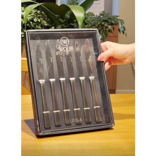 Dúzia de Facas para Mesa Wolff Pisa de Aço Inox em Oferta na Shopee