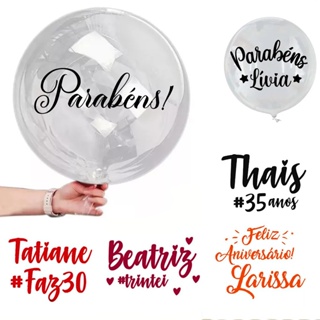 Vinil Adesivo Personalizado Balão Bubble Bexiga + Transferidor em Oferta na Shopee