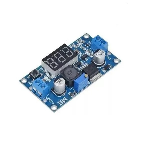 Placa Reguladora De Tensão Step Down Ajustável Lm2596 Dcdc Com Display