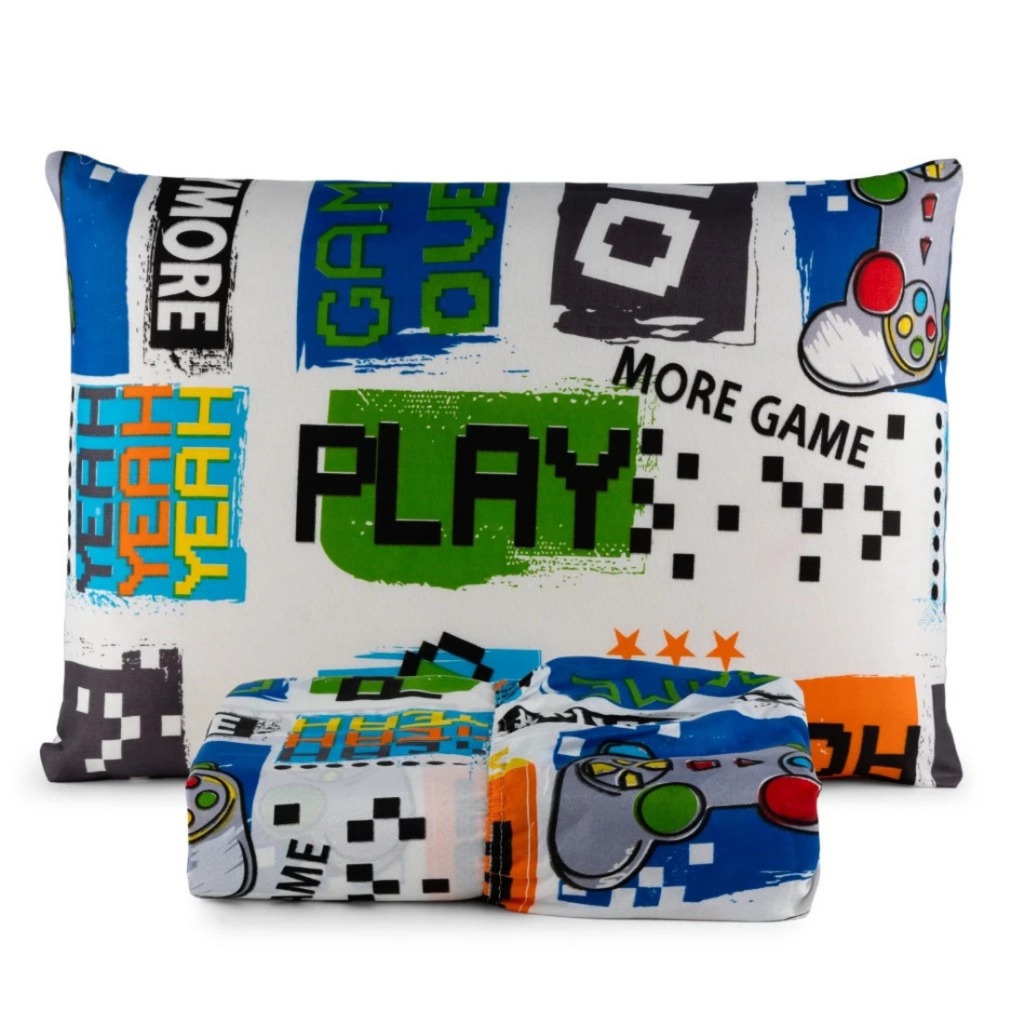 Jogo de Lençol Infantil Solteiro 2 Peças com Elástico Estampado em Oferta na Shopee