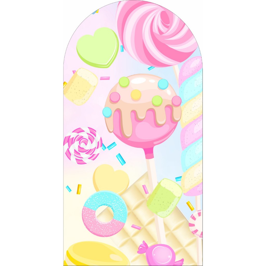 Painel de Festa Doceria Confeitaria Romano 2x1 Em Tecido Sublimado em Oferta na Shopee
