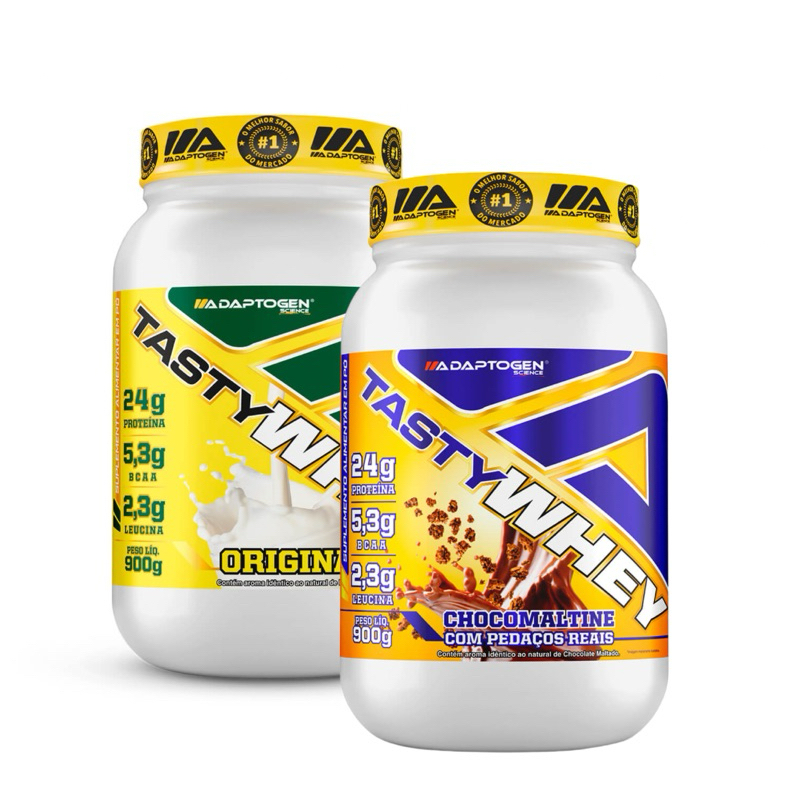 Kit 2x Tasty Whey Adaptogen 900g