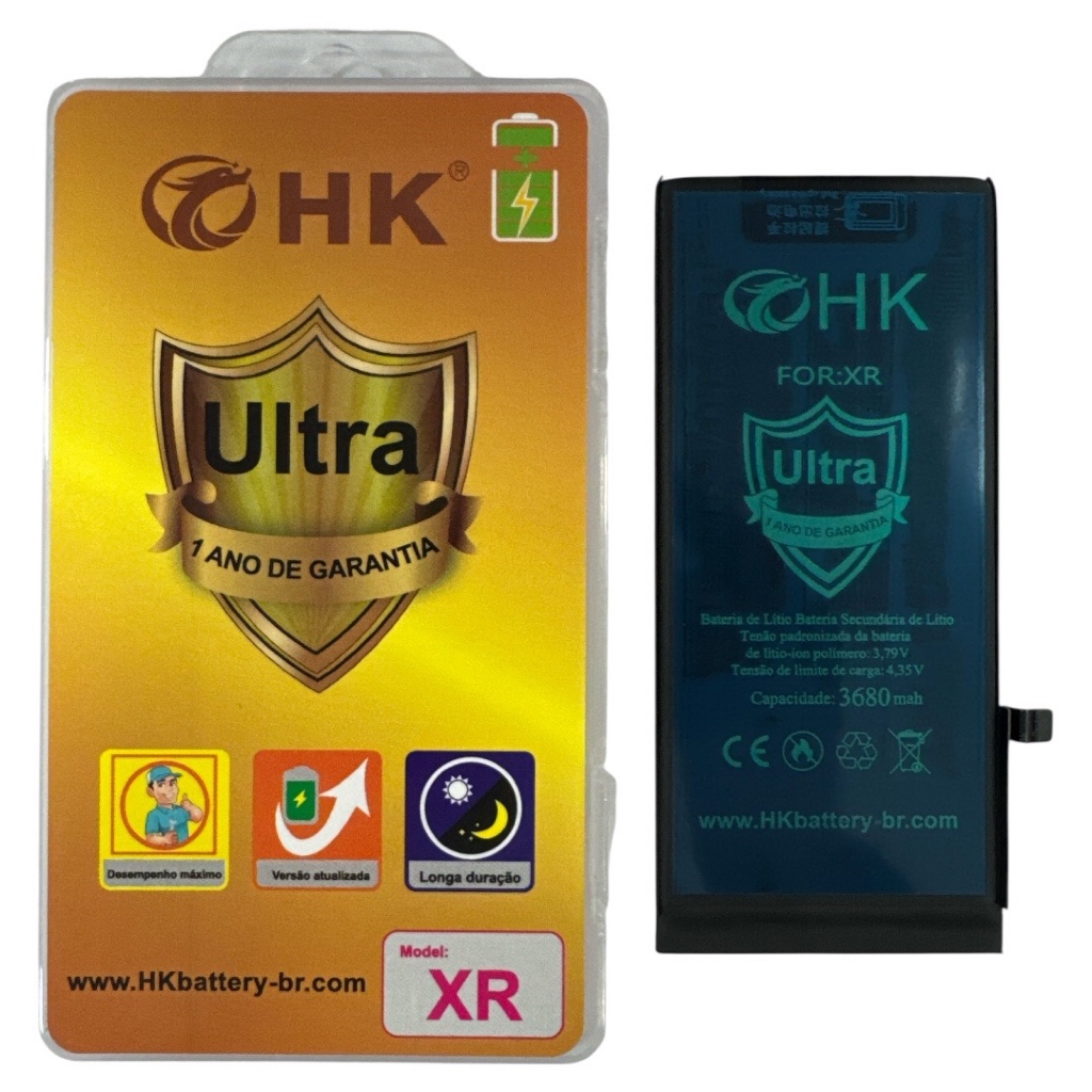 Bateria  Compatível Com iPhone XR  Alta Capacidade + Maior Duração!