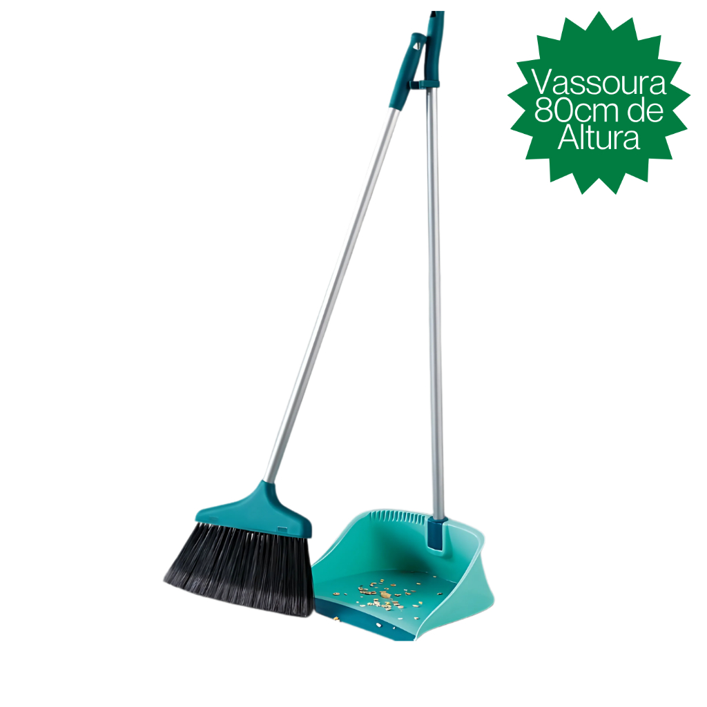 Kit Vassoura E Pá Ajudante De Limpeza Diversão Infantil Criança 80cm Altura em Oferta na Shopee