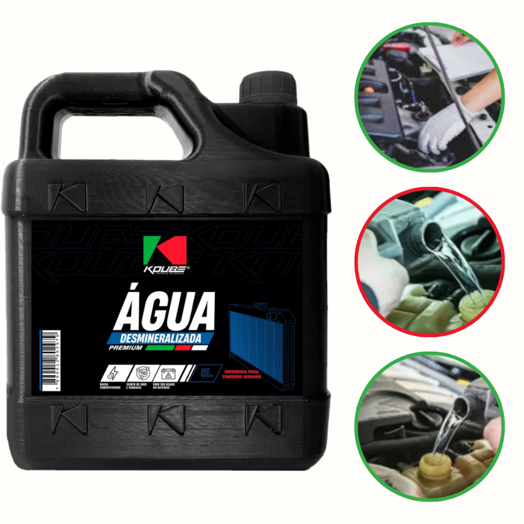 Agua Desmineralizada Para Radiador E Bateria Koube  Galão 5 Litros em Oferta na Shopee
