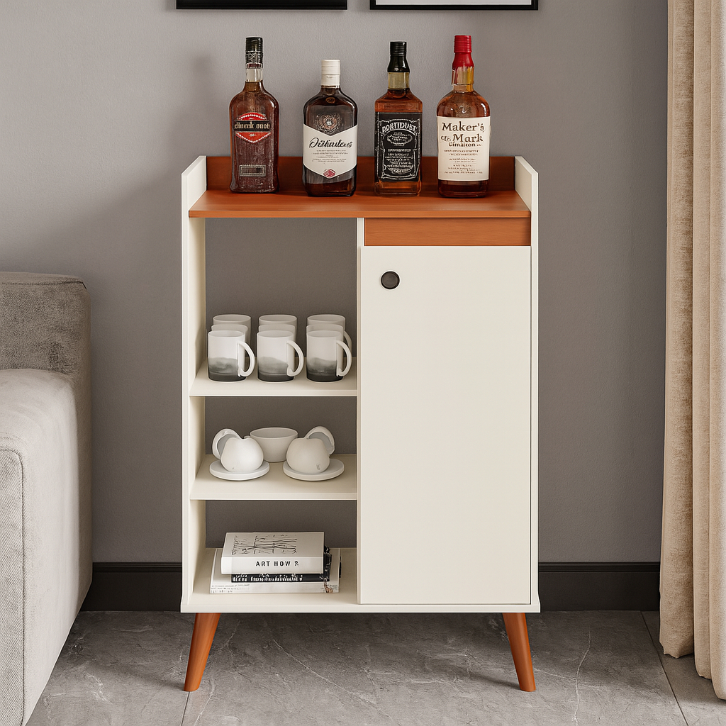 Buffet Moderno com 1 Uma Porta varias cores – Ideal para Sala de Estar ou Cozinha Compacta