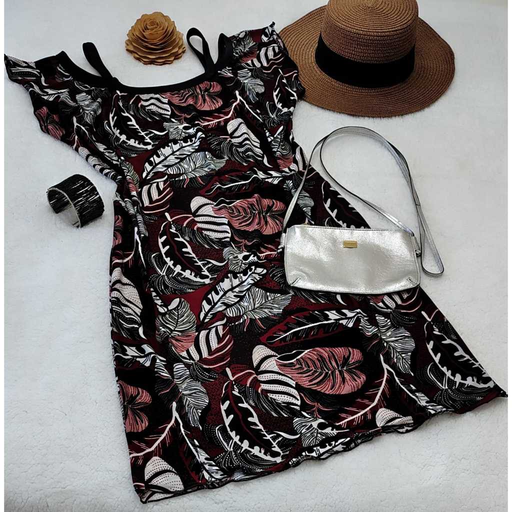 Vestido Plus Size De Liganete — imagem 2 de 2