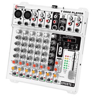 Mesa de Som Taramps T 0602 Player 6 Canais com Efeito Echo FX em Oferta na Shopee