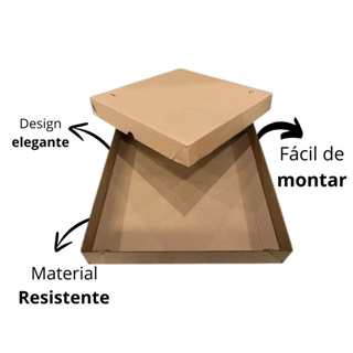 5 Caixa para Transporte de 100, 50 e 25 Doces ou Salgados (Parda) em Oferta na Shopee