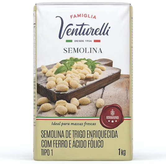 Semolina De Trigo Farinha Tipo 1 Famiglia Venturelli 1 Kg