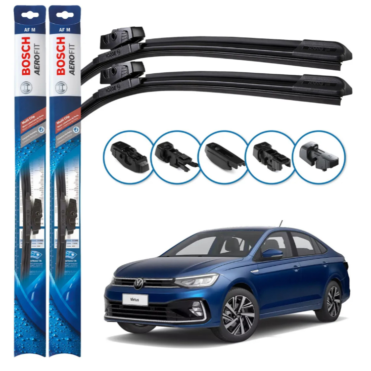 Par Palheta Limpador Parabrisa Bosch Virtus 2017 A 2024 em Oferta na Shopee