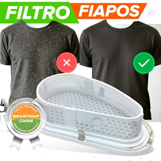 Filtro Fiapos Secadora Brastemp Ative Original 326043145 Tampa Kit Vários Modelos BSR BSI BSX em Oferta na Shopee