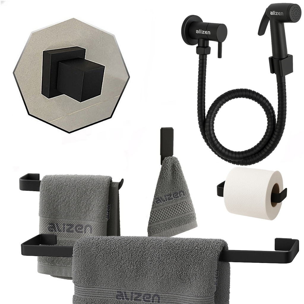 Kit Banheiro Lavabo Kit Acessórios Banheiro Ducha Higiênica Acabamento Registro Chuveiro Base Deca