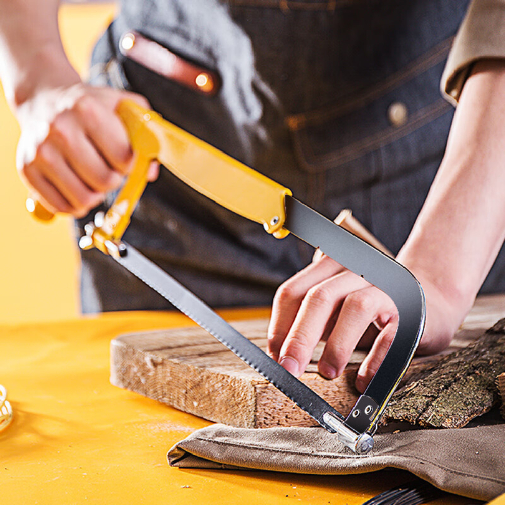 12" Arco De Serra Ajustável 200 A 300mm Com Lâminas Dentes Duplos Design Ergonômico