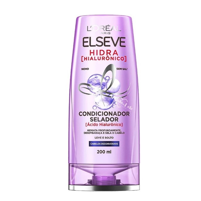Condicionador Elseve Loréal Paris Hidra Hialurônico Selador 200ml em Oferta na Shopee