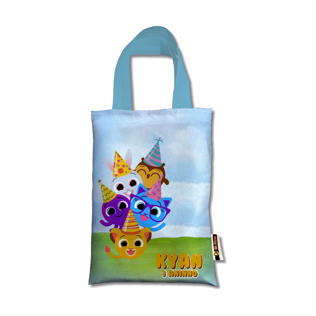 Sacolinha infantil Bolofofos - lembrancinha de aniversario - Tamanhos Pequena ou Grande