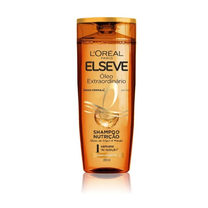 Shampoo Nutrição Óleo Extraordinário Elseve L'Oréal Paris 200ml em Oferta na Shopee