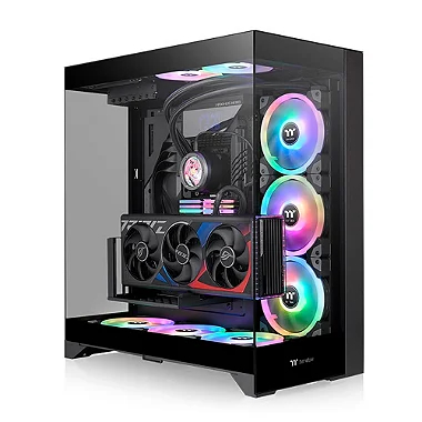 GABINETE TT CTE E550 TG BLACK MID TOWER 3 TEMPERED GLASS