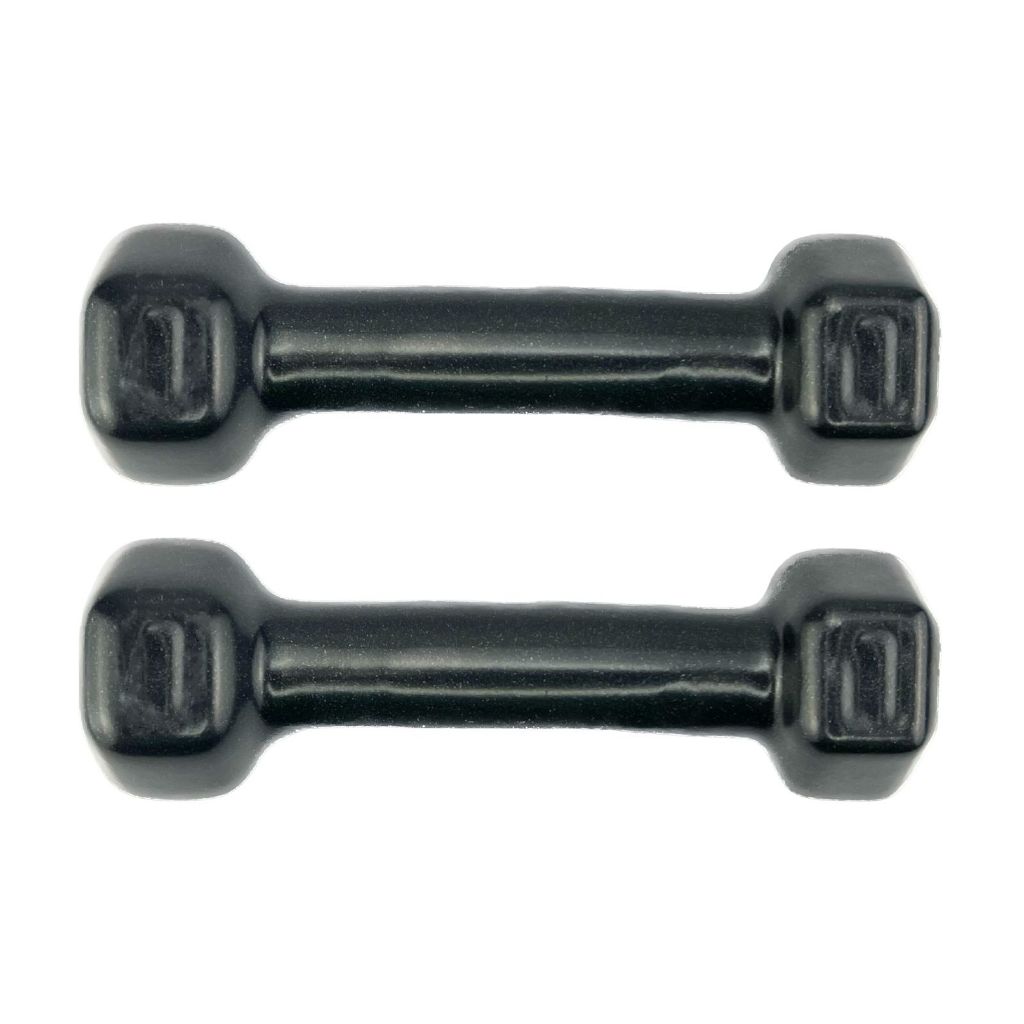 Par de Halter emborrachado de 1kg-Peso de Academia Musculação