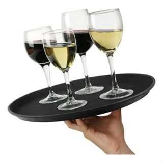 4 Bandejas de Plástico Antiderrapante Resistente 40cm para Garçom Lanchonetes, Restaurantes e Bares em Oferta na Shopee