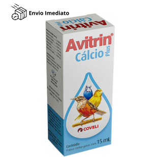 Suplemento Vitamínico para Aves Avitrin Cálcio Plus - 15 ml