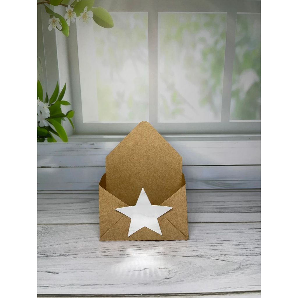 🎁 Kit  Caixas Envelope Kraft embalagem para presente com Aplique | lembrancinha | caixa sabonete |  lembrancinha