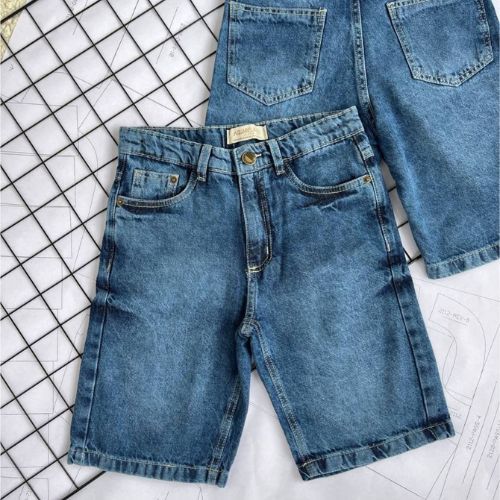 Bermuda jeans juvenil masculino, bermuda jeans juvenil menino, roupa 10 ao 16: Cód: 4212
