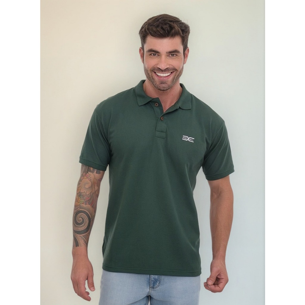 Camisa Camiseta Blusa Casual confortavel Sofisticado Polo Masculina Manga Curta Basica P M G GG