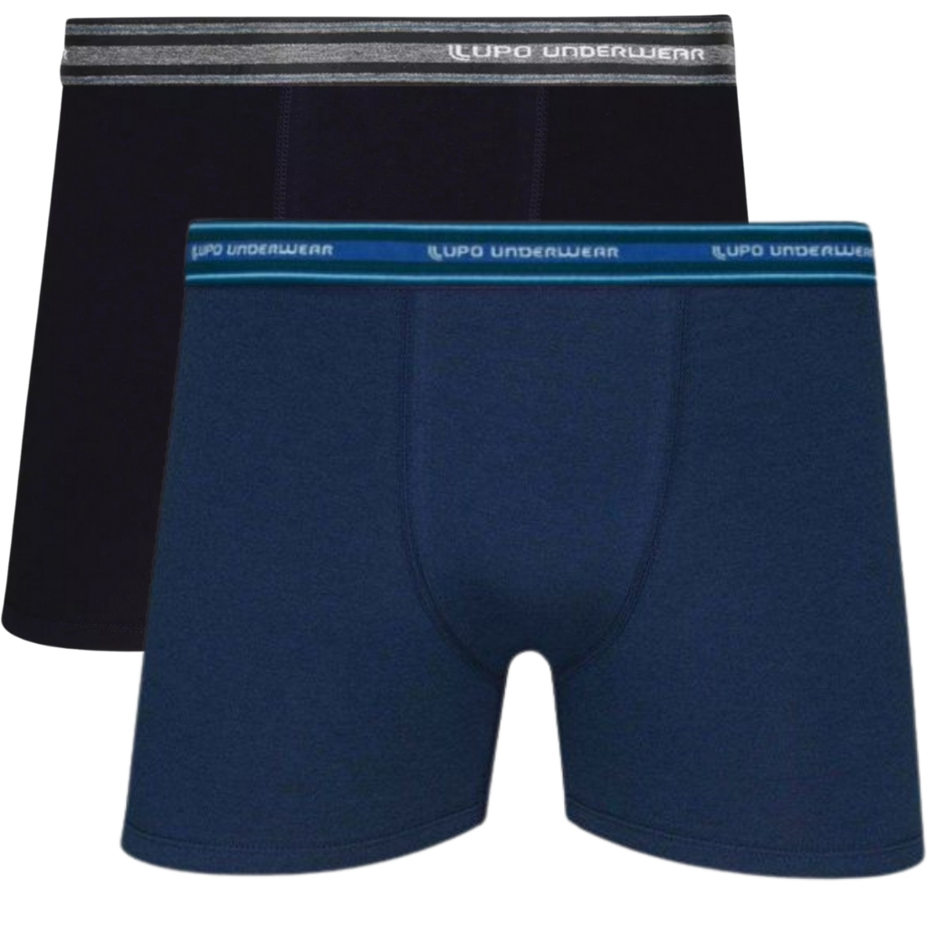 Kit 2 Cuecas Boxer Lupo Em Algodão Masculina Cotton Original - Men Clothes