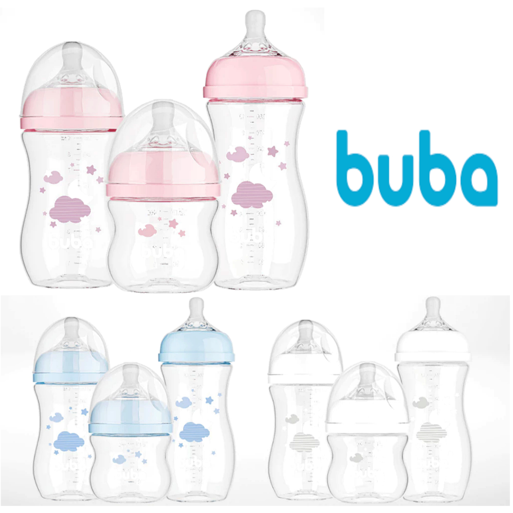 Kit 3 Mamadeiras Buba Easy Flow Anticólica 120ml 270ml e 330ml em Oferta na Shopee