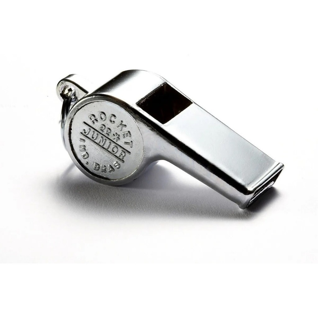 Apito De Metal Cromodo Prata Rocket em Oferta na Shopee