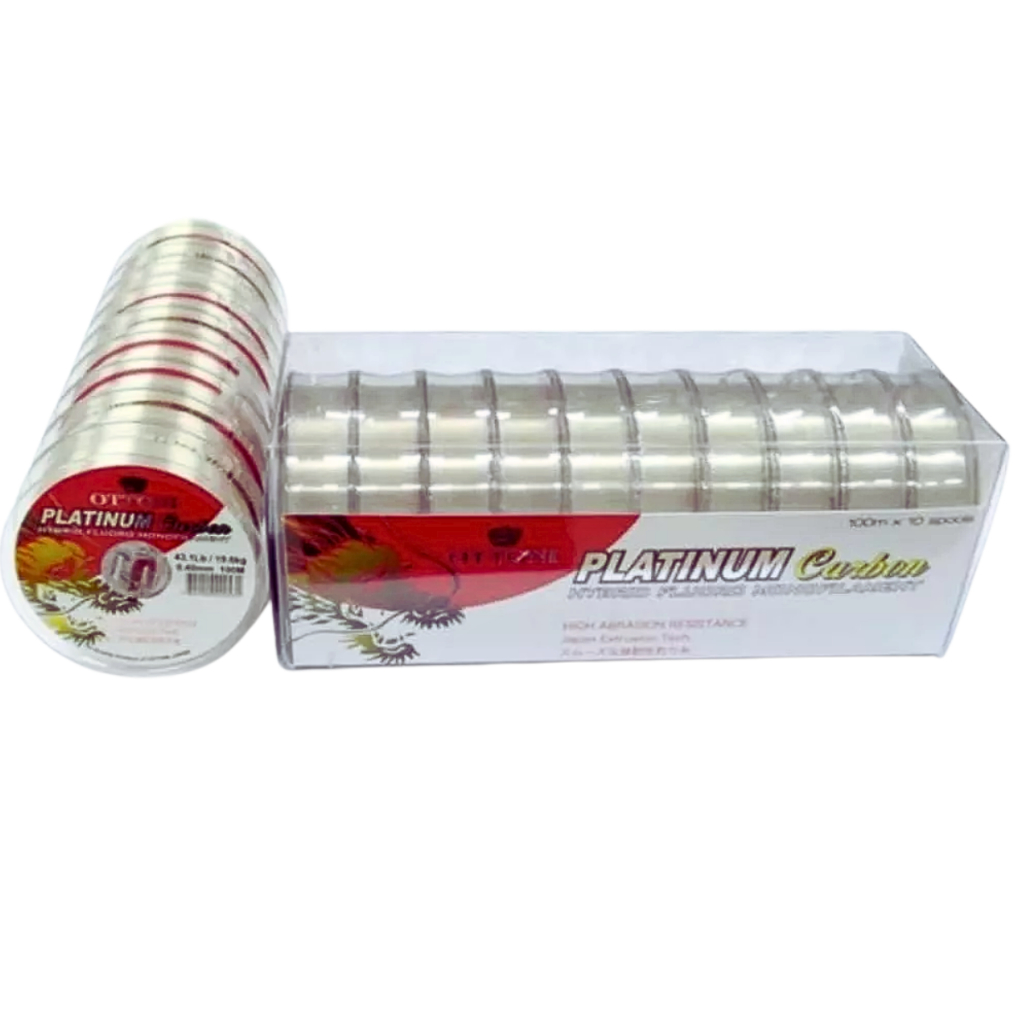 Linha De Pesca Platinum Fluorcarbon Monofilamento Ottoni 100m (Enviamos interligados)