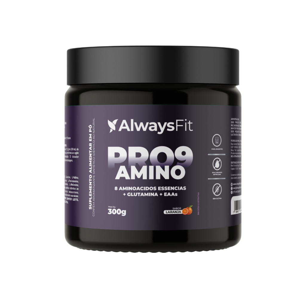 Pro9Amino – Todos Aminoácidos Essenciais + Glutamina - 300g - 1 unidade
