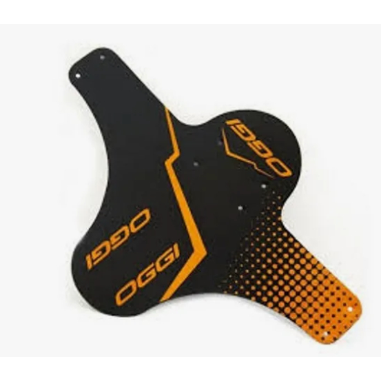 Paralama Dianteiro Bicicleta Bike Oggi Mtb Preto/laranja.