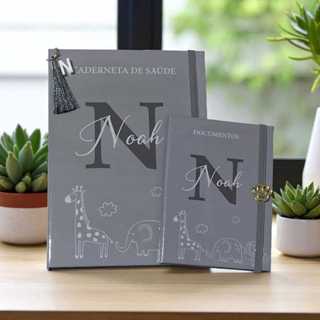 KIT capa Dura para caderneta de Vacina + Porta documentos/certidão de nascimento PEQUENA em Oferta na Shopee
